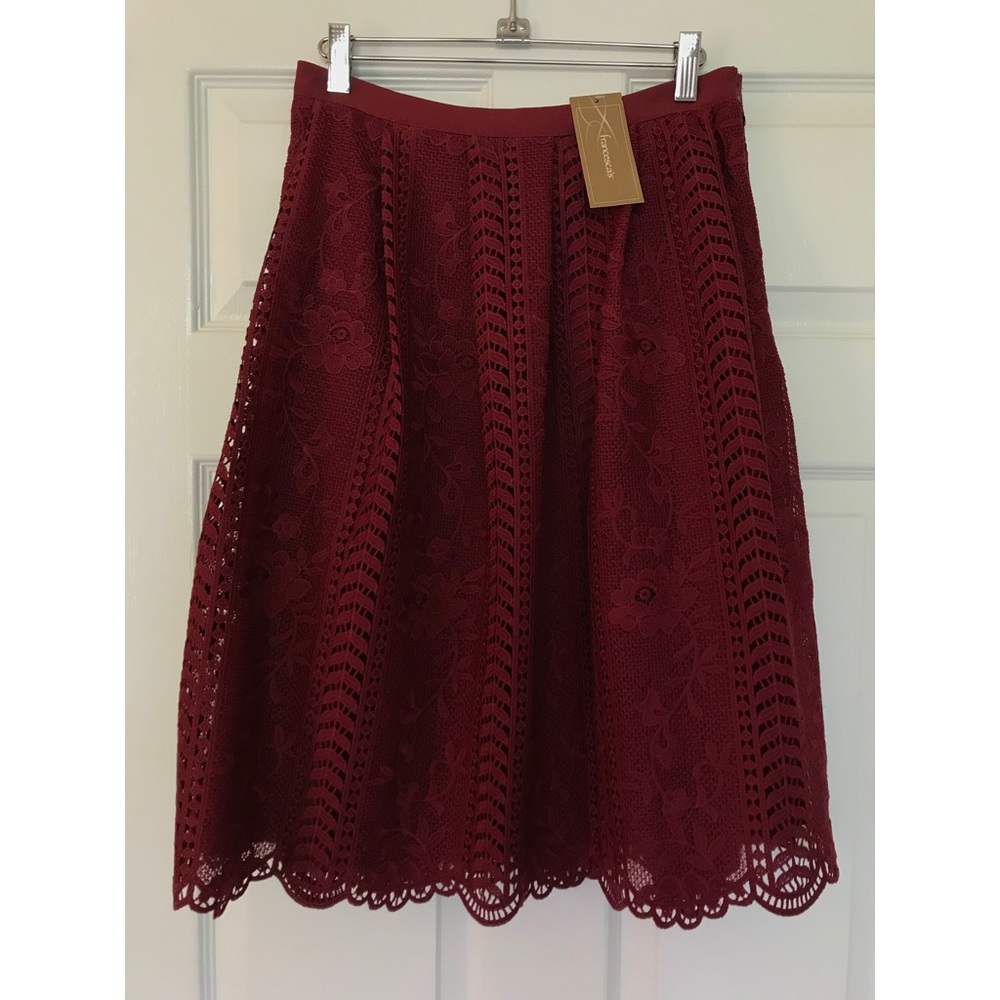 Francesca’s A-line lace skirt